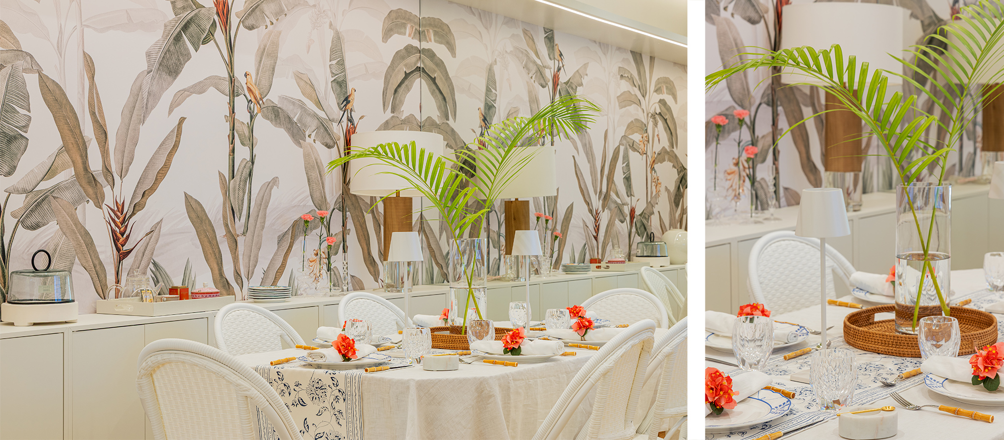 Ogar Design Center — Tropical Dining Suite & Curated Table Settings